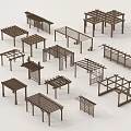 Wooden Lattice Garden Structures Featuring Various Outdoor Pergola Designs And Styles