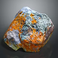 Natural Wood Stone Materials With Orange And Blue Natural Textures On Surface