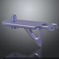 Shiny Metal Mechanical Bracket with Top Bolt and Side Holes Structure