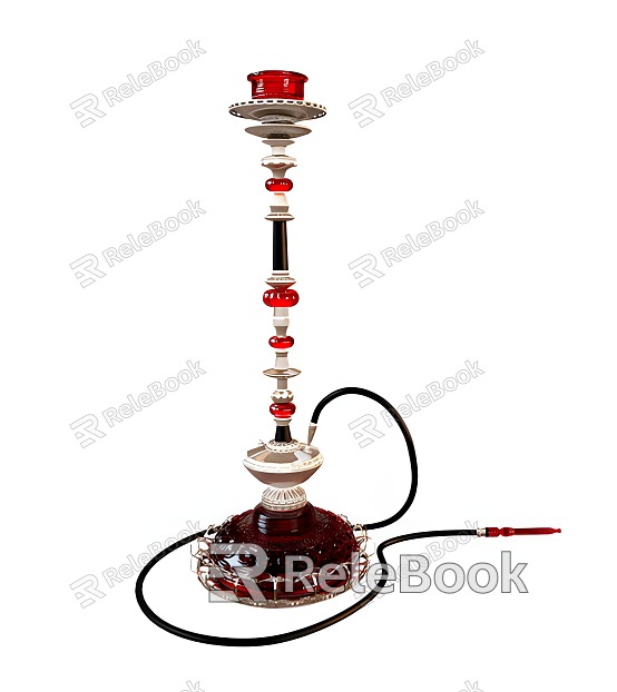 Modern hookah ornaments model