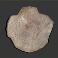 Natural Wooden Stone Column With Rustic Texture And Smooth Surface