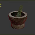 Traditional Stone Mortar And Pestle For Home Kitchen Use With Classic Design