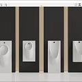 Modern urinal urinal combination 3d model