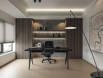 Modern study 3d model
