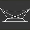 Modern Mesh Lounge Chair with Sturdy Metal Frame and Ergonomic Design