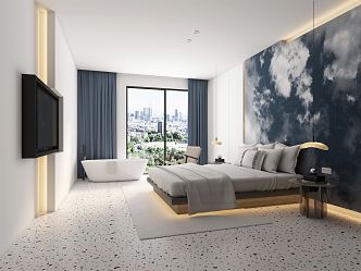 Hotel Rooms Modern Rooms 3d model