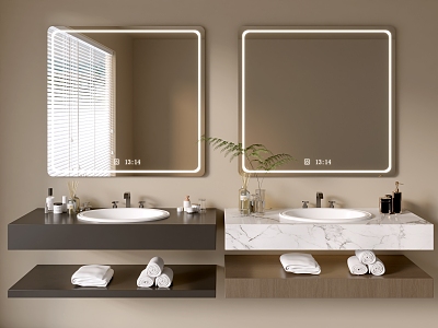 Modern Bathroom Cabinet Bathroom Basin Bathroom Ornaments 3d model