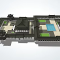 Ancient Chinese Architecture With Multiple Layered Roofs Curved Eaves And Symmetrical Courtyard Layout