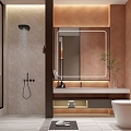 Modern Toilet Hotel Toilet Guest Room Toilet Featured Toilet 3d model