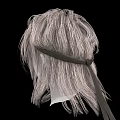 Fashionable Jeweled Hair Accessories On White Mannequin With Light Brown Textured Wig And Black Background