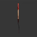 Set Of Three Shovels Featuring Red Handles Wooden Shafts And Metal Blades
