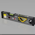 Premio Dual Spirit Level Tool With Silver Body Yellow Indicators And Red Button