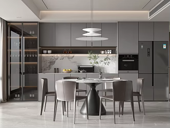 Modern Home Restaurant 3d model