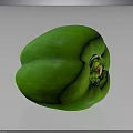 Fresh Green Bell Pepper Nutritious Healthy Vegetable Great For Salads And Cooking