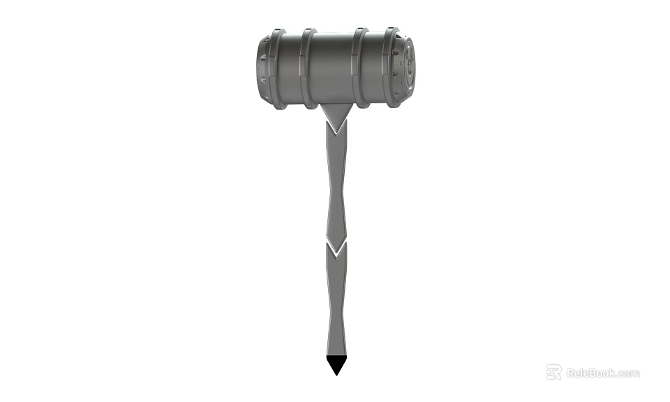 Durable Steel Hammer With Ergonomic Handle For Hardware Tools And DIY Projects 3d model 