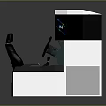 Computer Based Driving Simulator With Steering Wheel Multiple Screens And Comfortable Seat