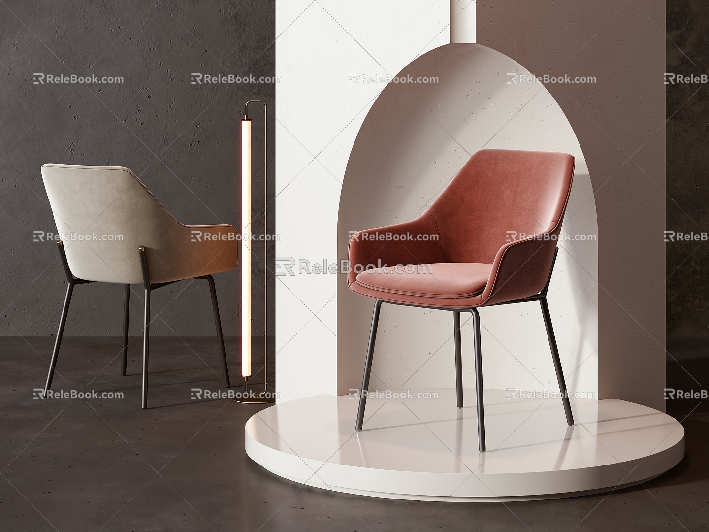 Modern Single Chair Dining Chair Single Chair Dining Chair 3d model