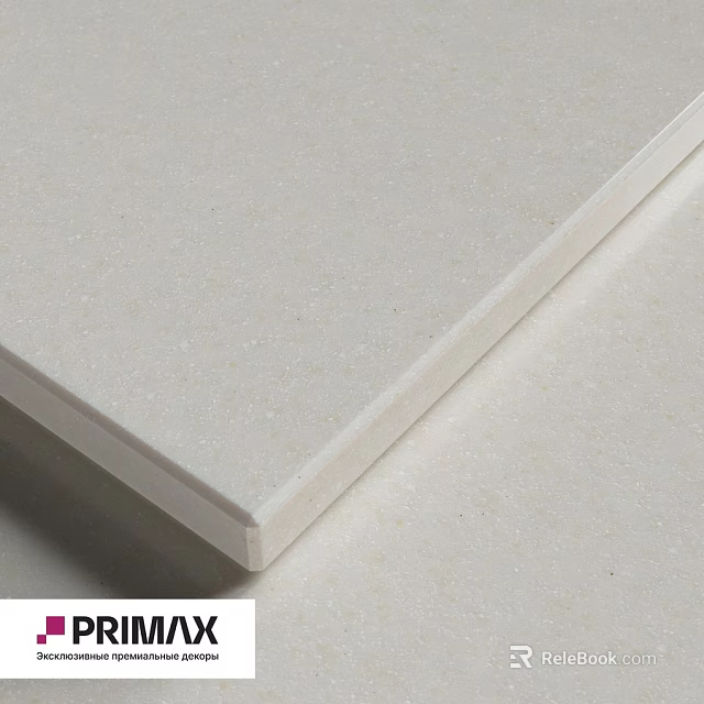 White Building Component With Smooth Surface And Flat Edge Panel 3d model 