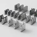 Gate machine gate induction door gate 3d model