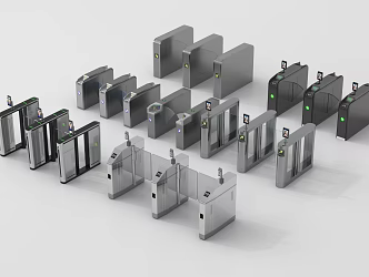 Gate machine gate induction door gate 3d model