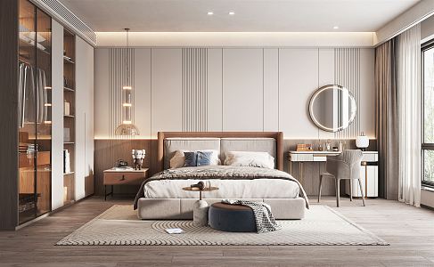 Light Luxury Bedroom 3d model