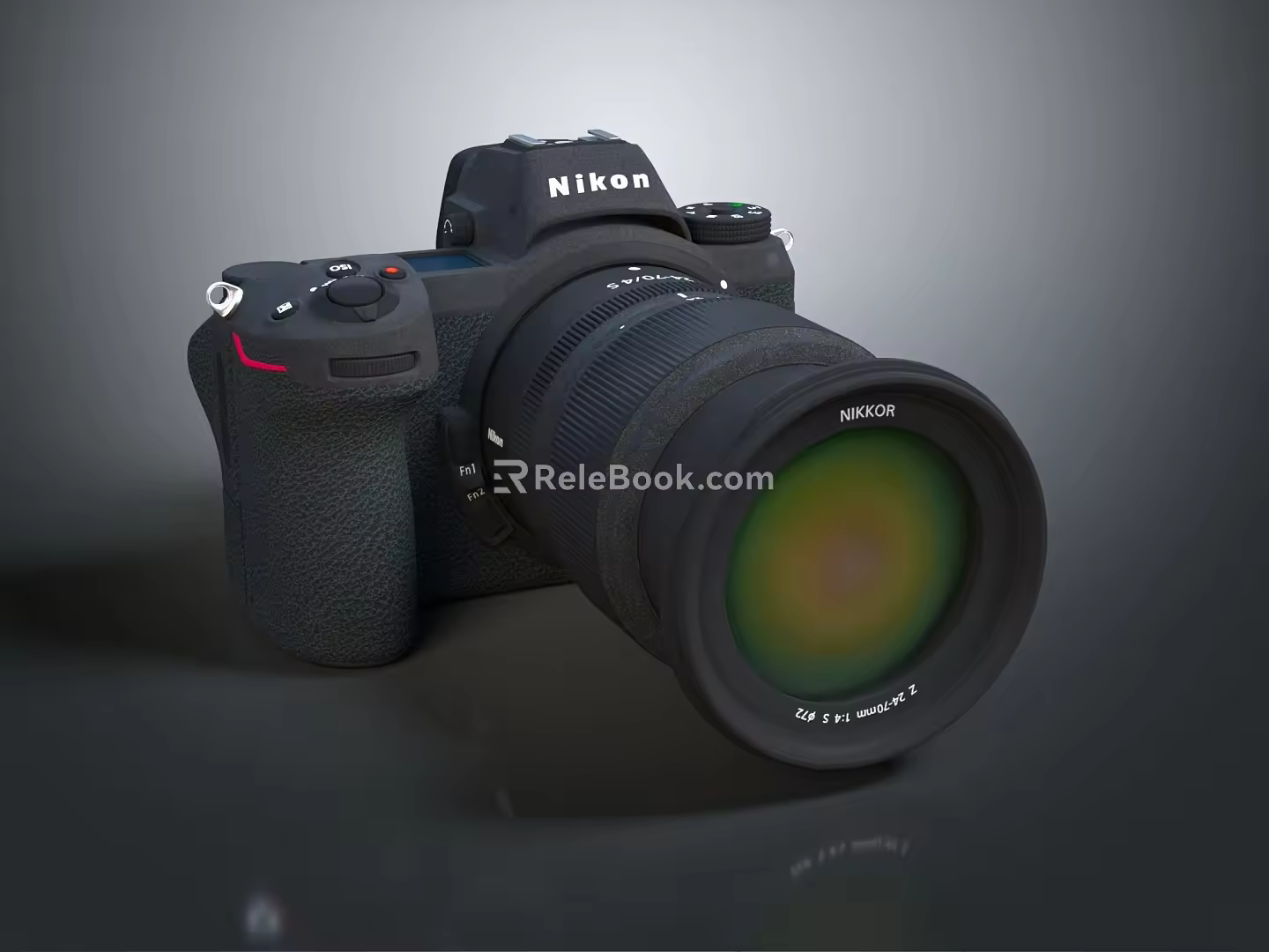 modern camera nikon slr camera card machine 3d model