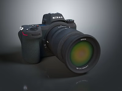 Nikon Professional Digital Camera With Large Lens And High Resolution Photography Features 3d model