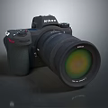modern camera nikon slr camera card machine 3d model