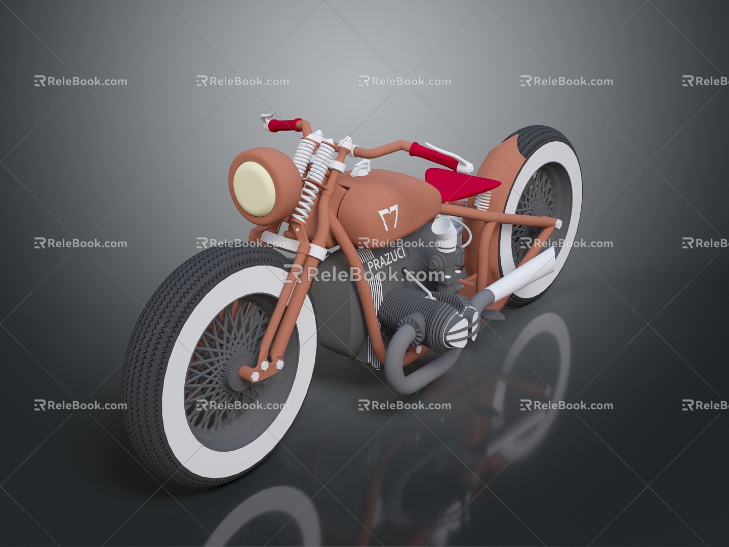 Motorcycle Two-wheeled Motorcycle Cross-country Motorcycle Road Race Motorcycle Motor Vehicle Transport 3d model