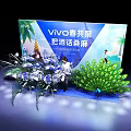 Vivo Spring Gathering Photo Check In Spot With Peacock Flowers And Palm Trees