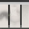 Stylish Perforated Wall Panels Featuring Geometric Hexagonal And Circular Patterns
