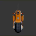 Industrial Robot Single Wheel Robot Double Wheel Robot Assistant Small Robot 3d model