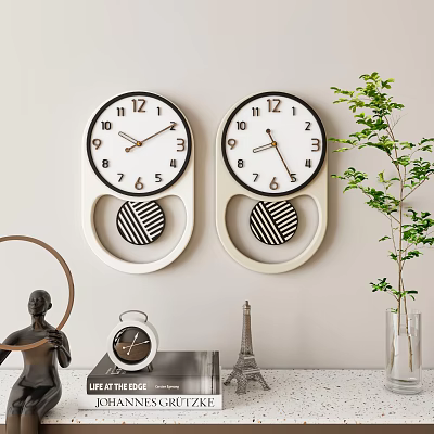 Modern Round Wall Clocks And Table Alarm Clock For Home Decor 3d model Modern Round Wall Clocks And Table Alarm Clock For Home Decor 3d model