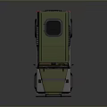 Off Road Vehicle Green And White Classic Style With Roof Rack And Window Grille