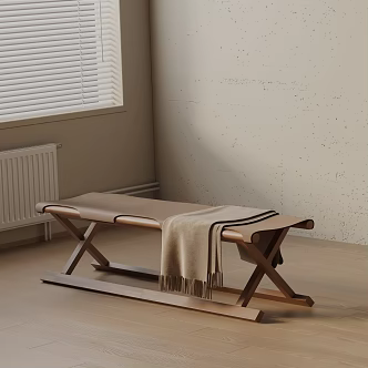Modern shoe changing stool 3d model