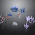Colorful Artificial Decorative Plants For Indoor Home Decoration With Various Shapes