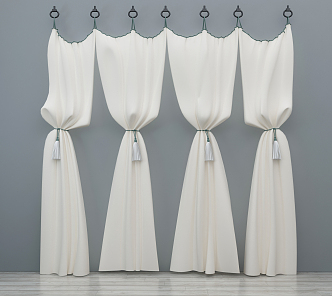 Modern Curtains 3d model