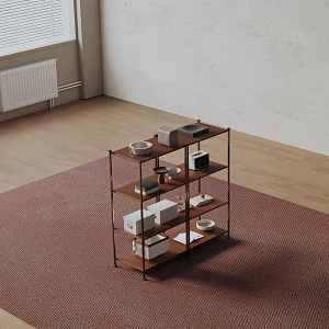 Modern Bookshelf 3d model