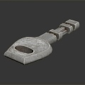 Modern Key Door Key 3d model