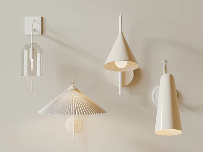 Modern Wall Sconces With Various Stylish Designs For Home Interior Decoration 3d model