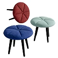 Modern Stool Low Stool Combination 3d model