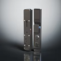 Modern Metal Door Locks For Home Furniture With Sleek Design And Buttons