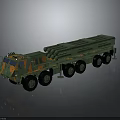 Military Weapon Missile Launch Vehicle With Camouflage Paint And Multi Wheel Structure