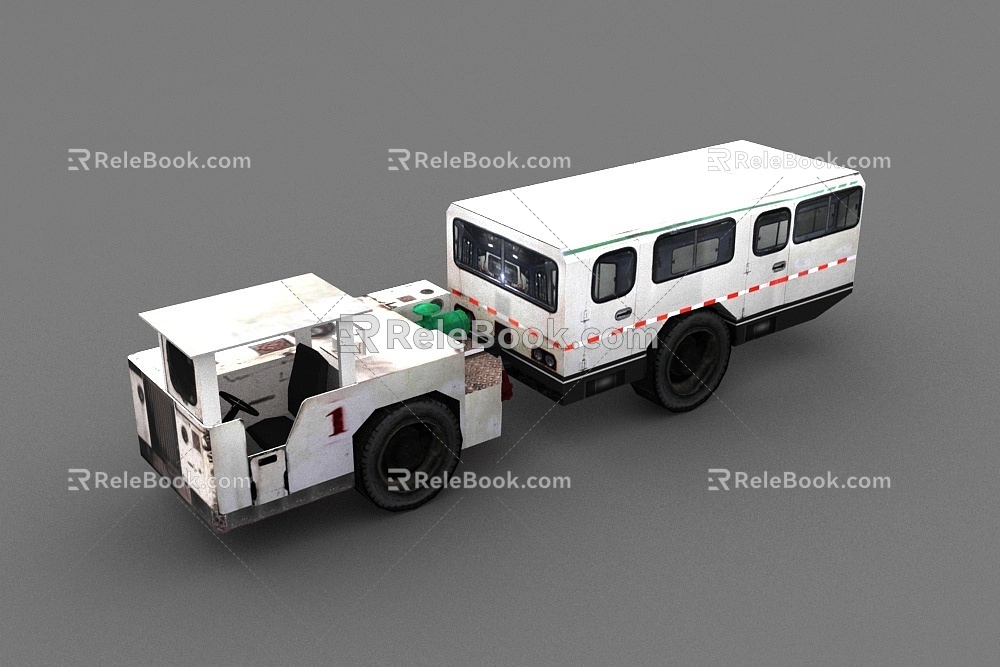 Mine road equipment vehicle 3d model