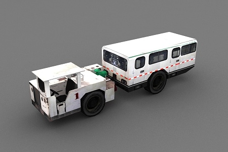 Mine road equipment vehicle 3d model