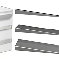 Durable Stainless Steel Hardware Tools Floating Shelves for Home Wall Mounting Storage