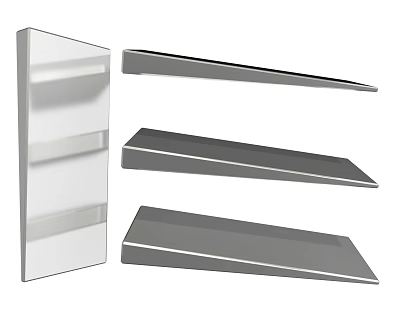 Durable Stainless Steel Hardware Tools Floating Shelves for Home Wall Mounting Storage 3d model
