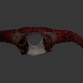 Red Plaid Shirt With Gray T Shirt Casual Layered Outfit And Rolled Sleeves
