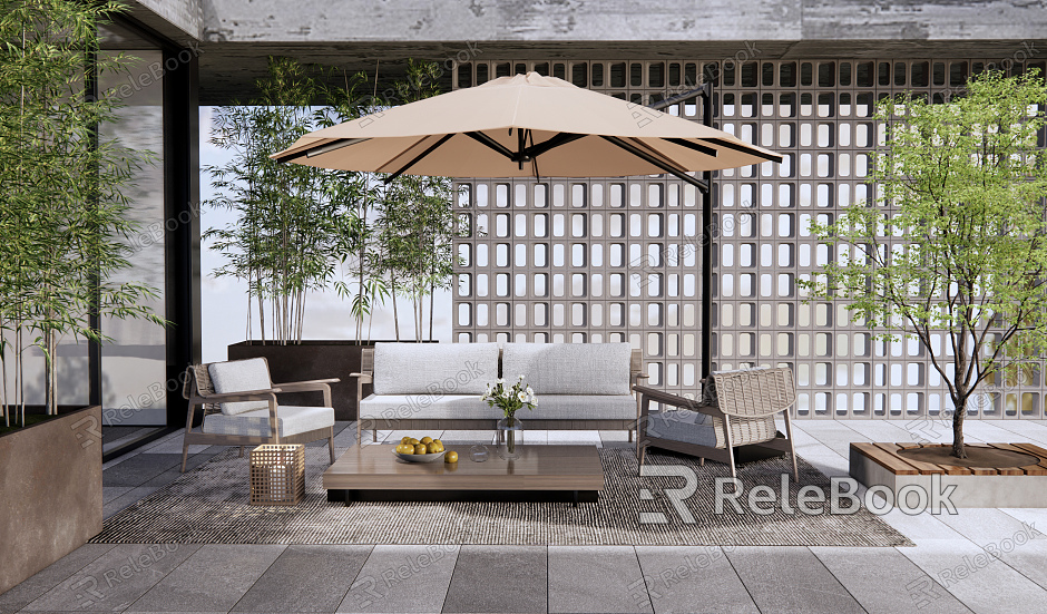 Modern Garden Outdoor Sofa model