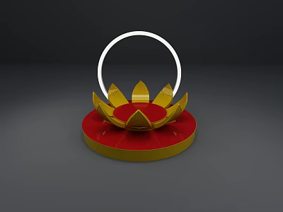 Modern Lotus Base 3d model